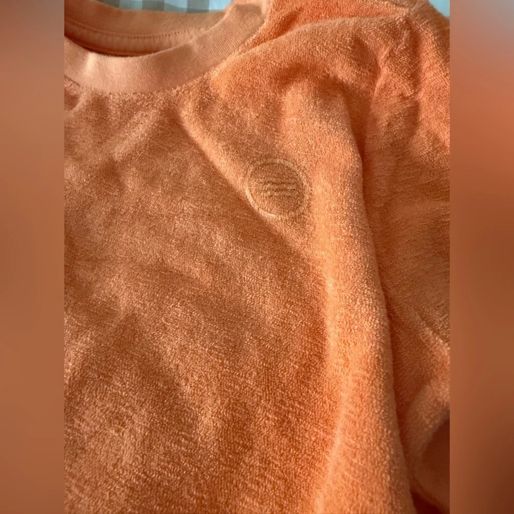 NWT kids sol Angeles sweatshirt orange terry cloth size 8